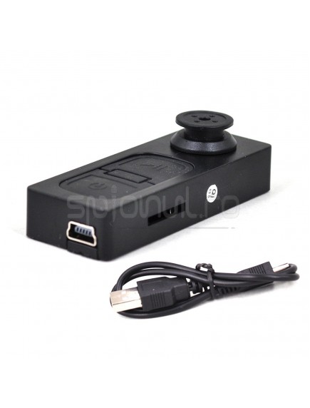 Nasture cu camera ascunsa VGA, activare vocala, senzor miscare si control prin vibratie